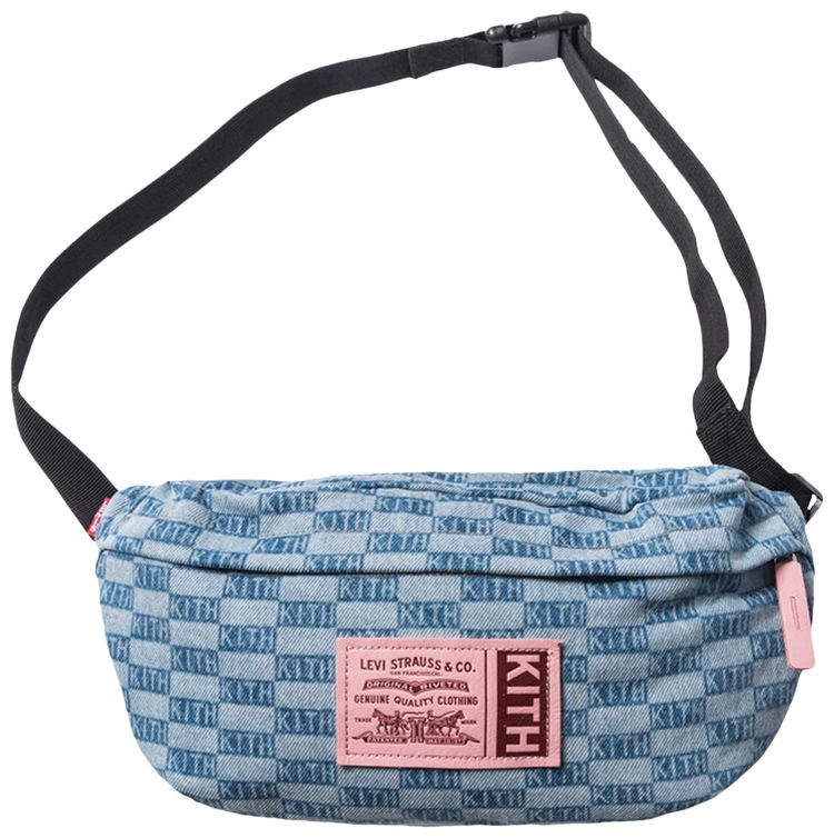 Kith For Levis Salt Bleach AOP Crossbody Bag Light Blue