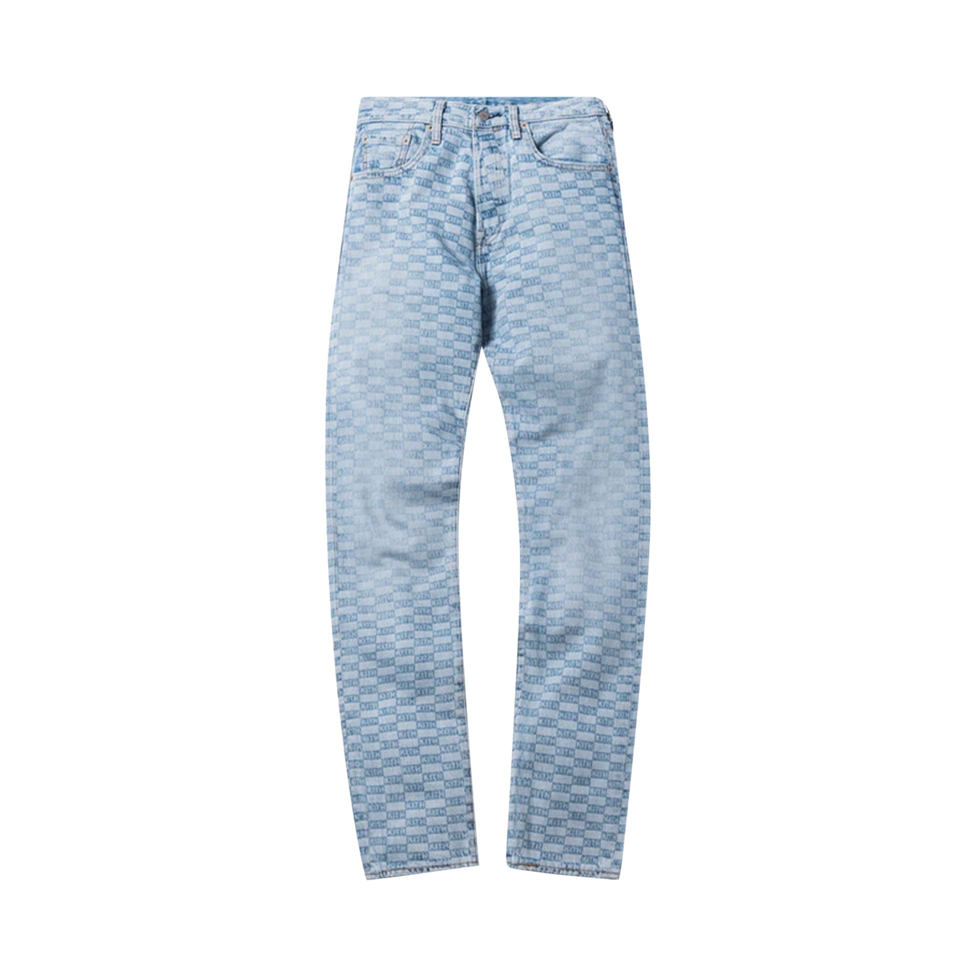 Buy Kith For Levi's Salt Bleached AOP 501 Jeans 'Light Blue' - 0725  1FW180201FLSB LIGH | GOAT