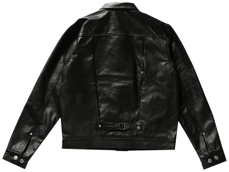 Undercover x Levis Type 1 Leather Jacket Black