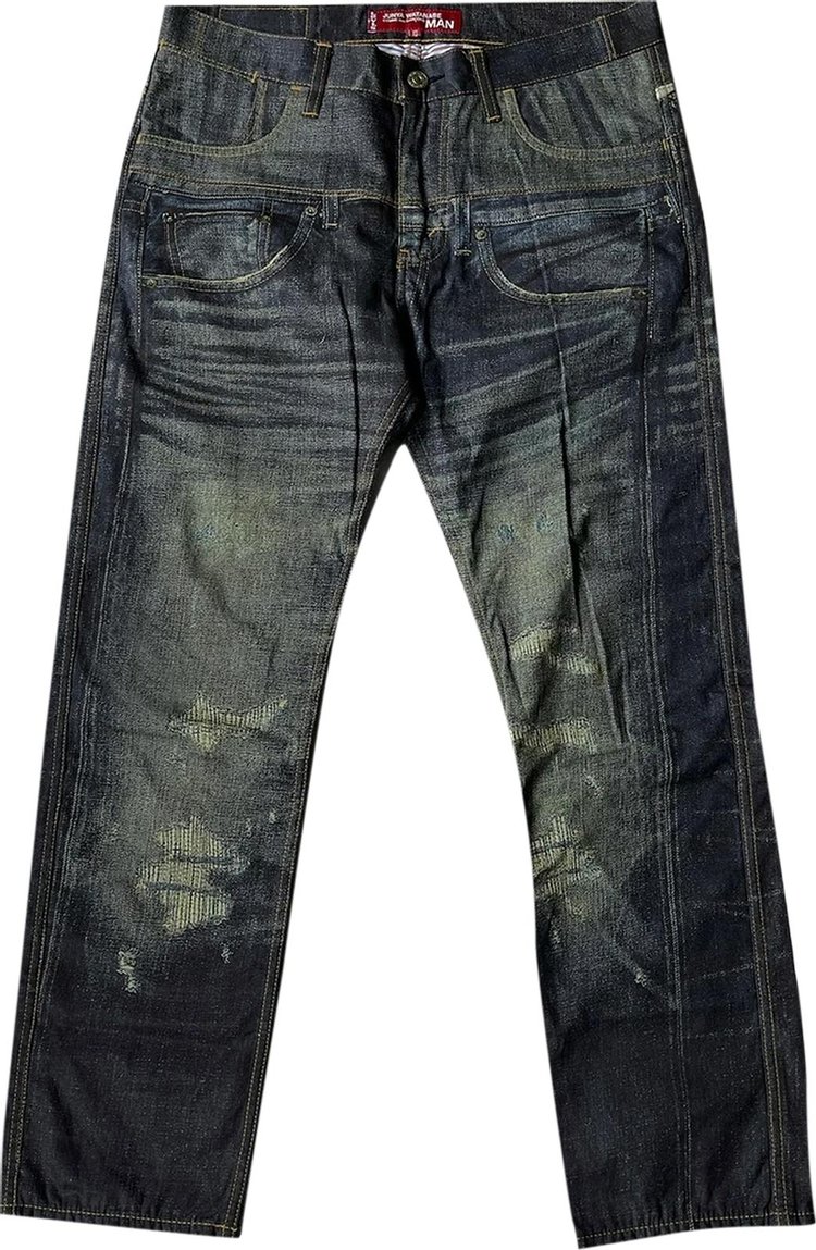 Comme des Garçons x Junya Watanabe MAN x Levi's Printed Damage Denim Jeans 'Blue'