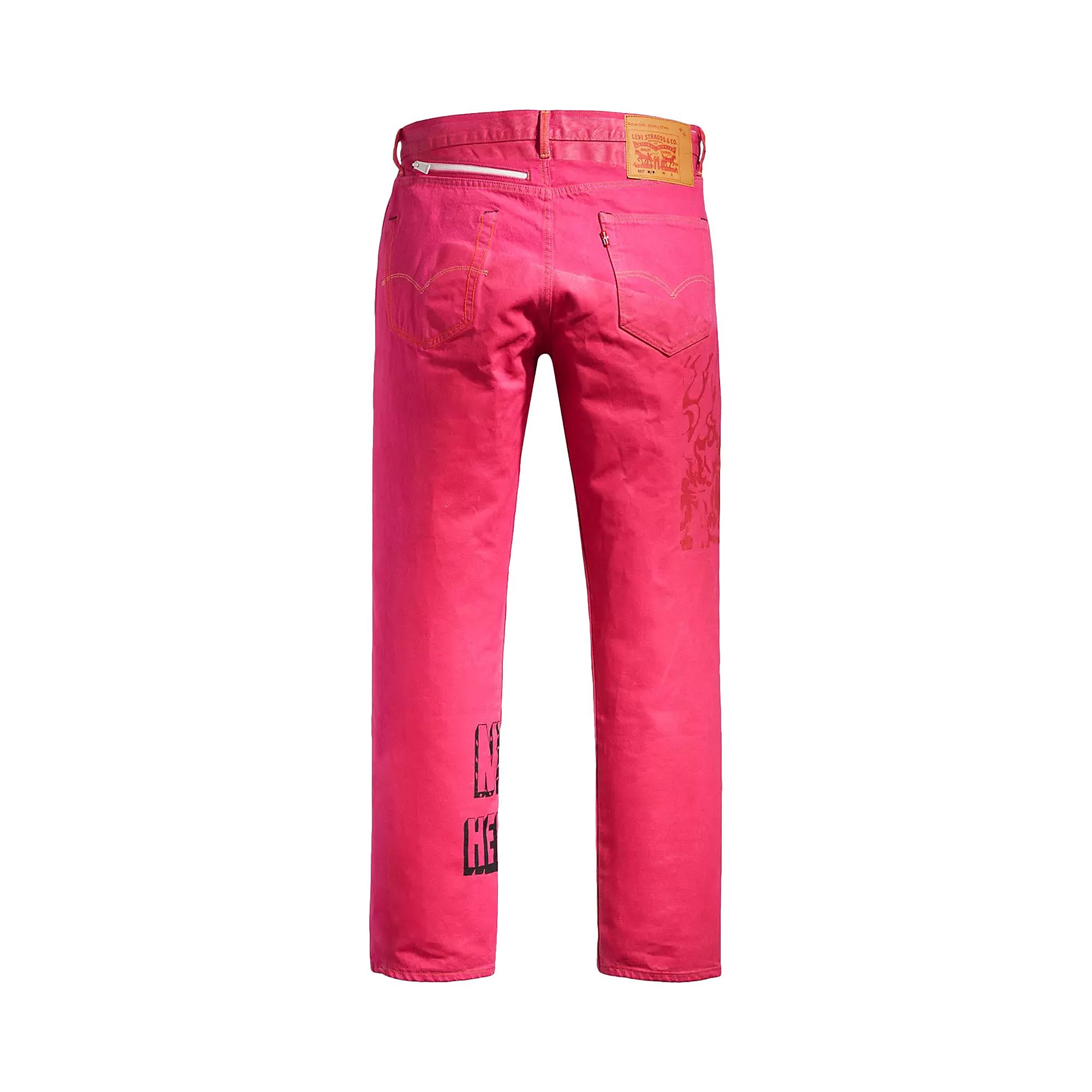 Buy Heron Preston x Levi's 501 Original Fit Jeans 'Fuchsia