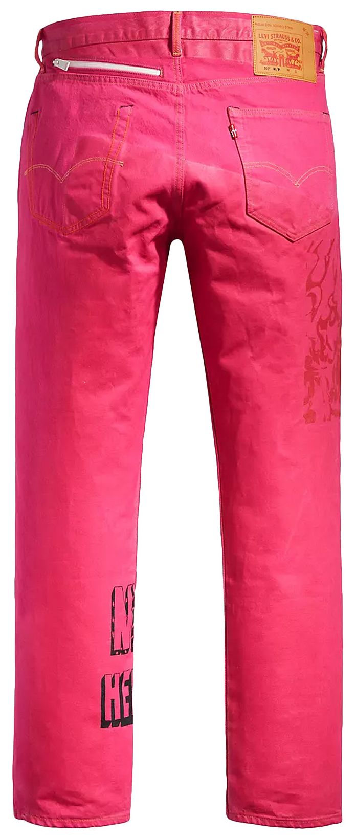 Heron Preston x Levis 501 Original Fit Jeans Fuchsia Multicolor