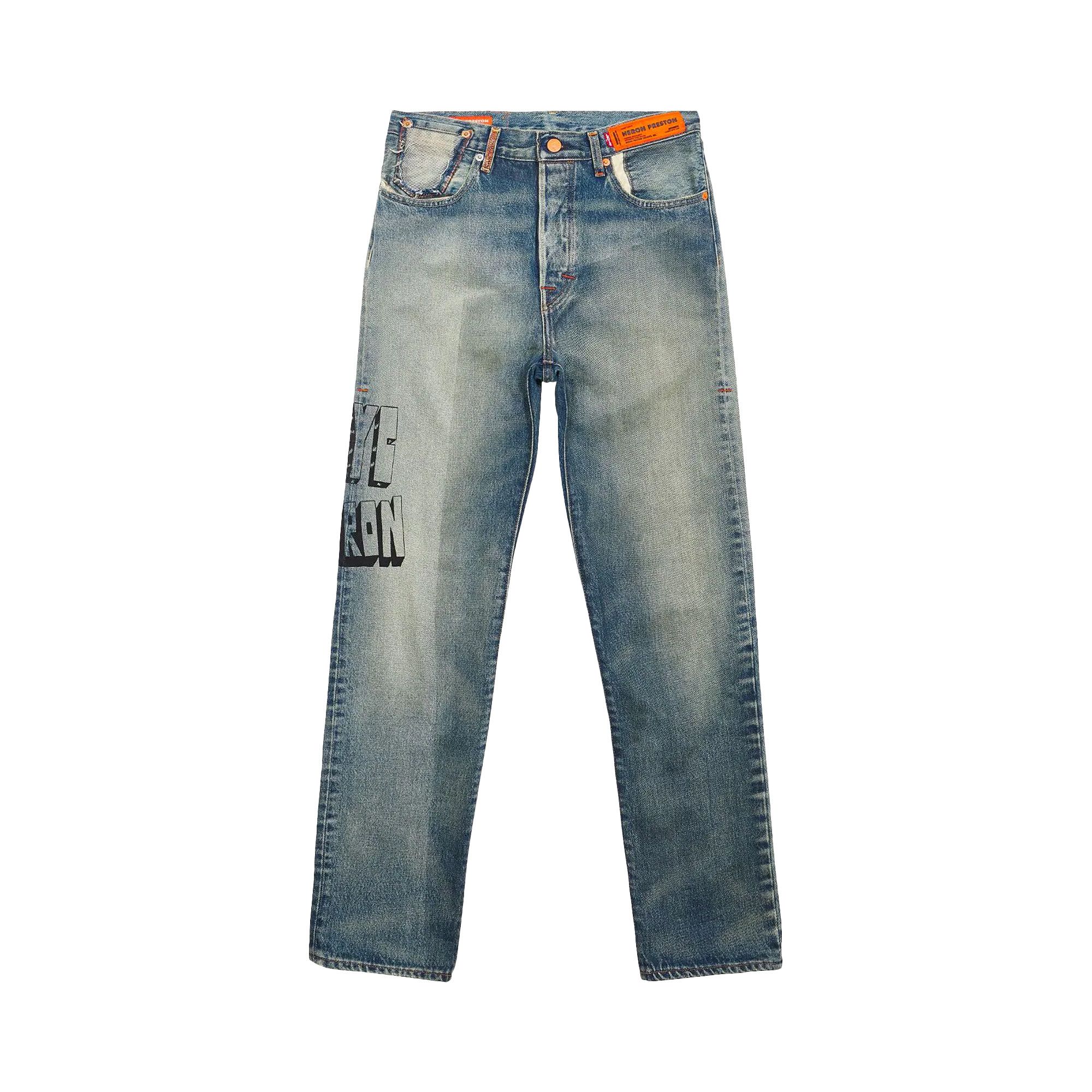Buy Heron Preston x Levi's Straight Fit Jeans 'Blue