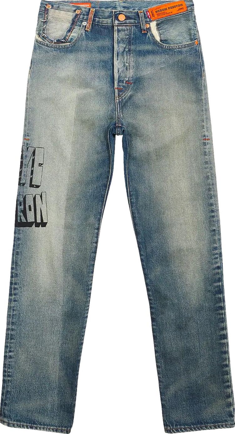 Heron Preston x Levi's Straight Fit Jeans 'Blue'