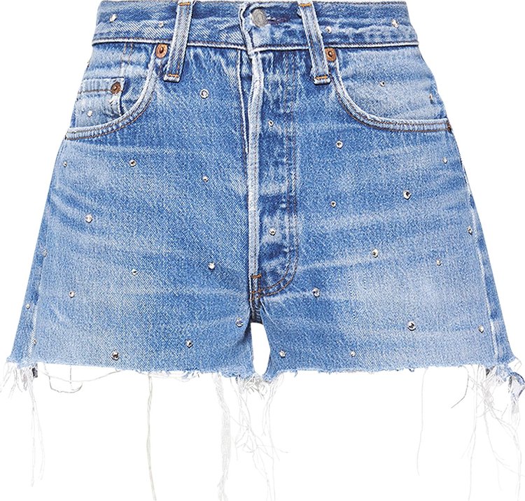 Buy Miu Miu x Levi's Denim Shorts 'Blue' - GWP383 1Y51 F0008
