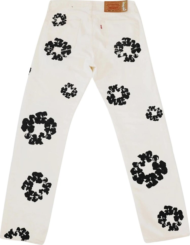 Levis x Denim Tears The Cotton Wreath Inverted Jean White