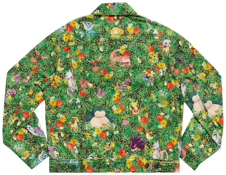 Levis x Pokemon Vintage Fit Trucker Jacket Garden Multicolor