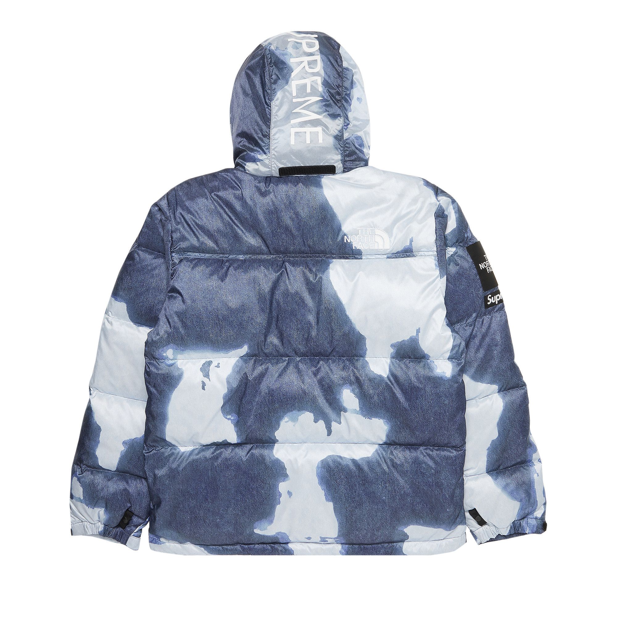 Buy Supreme x The North Face Bleached Denim Print Nuptse