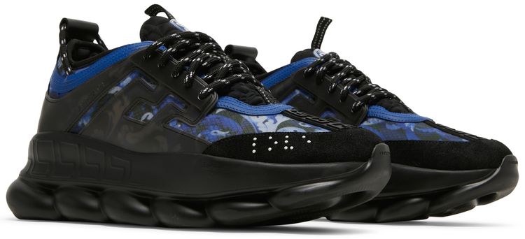Versace Chain Reaction Barocco Print   Black Lapis