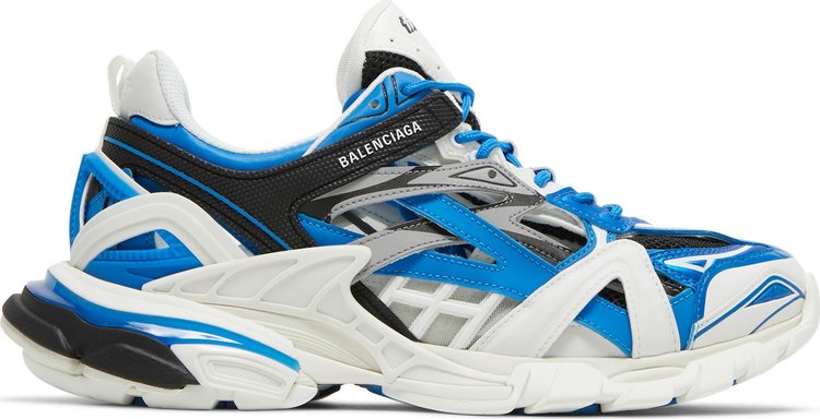 Size 7 - Balenciaga Track.2 Trainer Beige Blue Red - 568614-W2GN2-8570