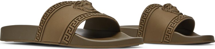 Versace Palazzo Medusa Pool Slide Brown