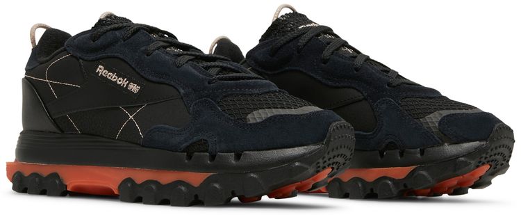 Cardi B x Reebok Wmns Classic Leather Core Black Fiery Orange