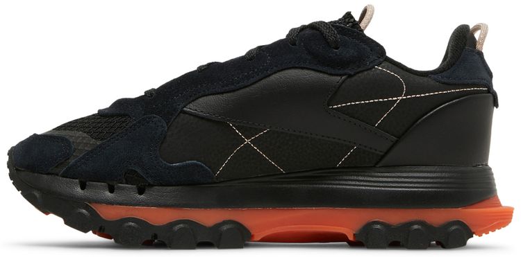 Cardi B x Reebok Wmns Classic Leather Core Black Fiery Orange