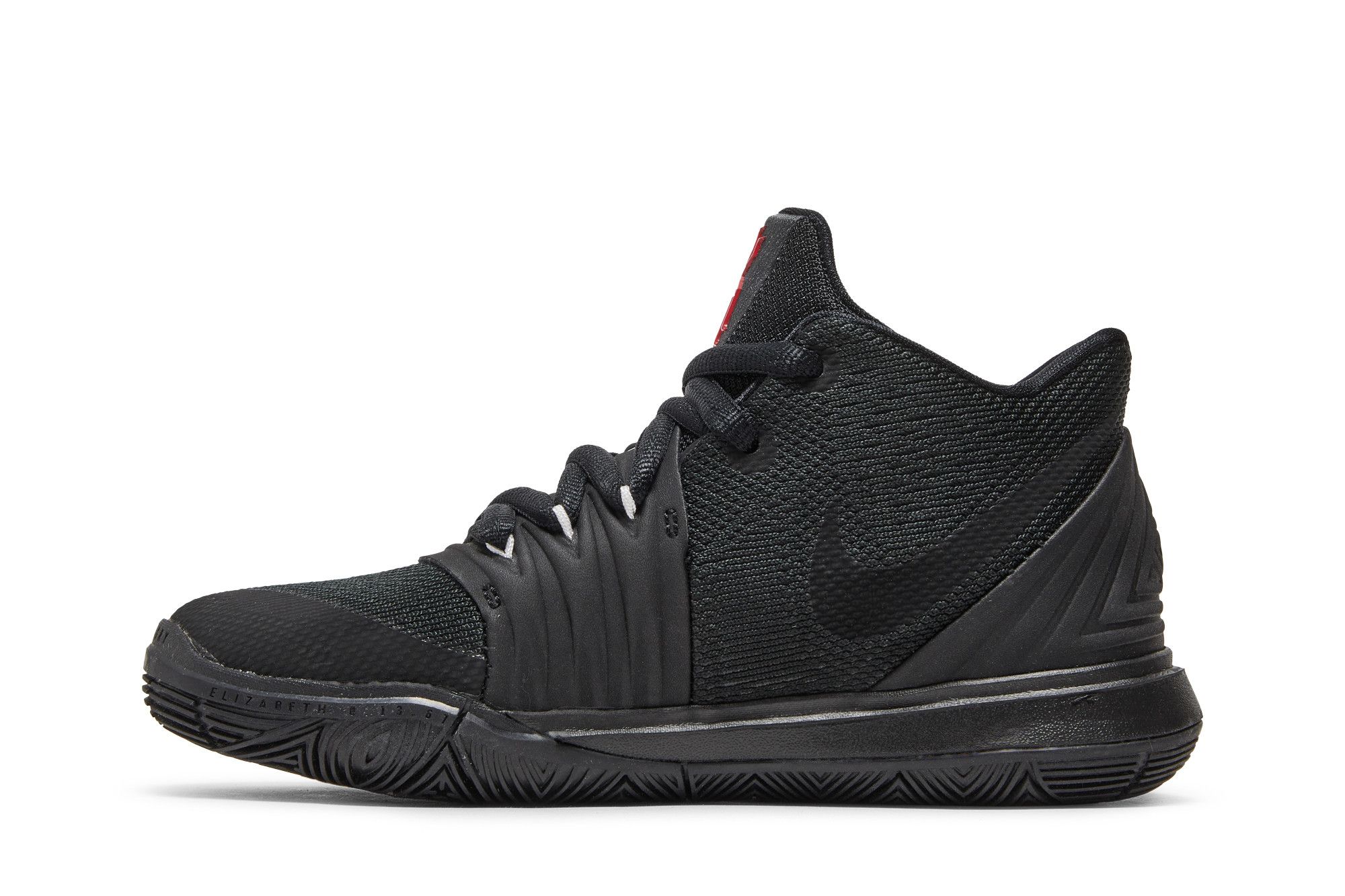 Kyrie 5 university red and black top