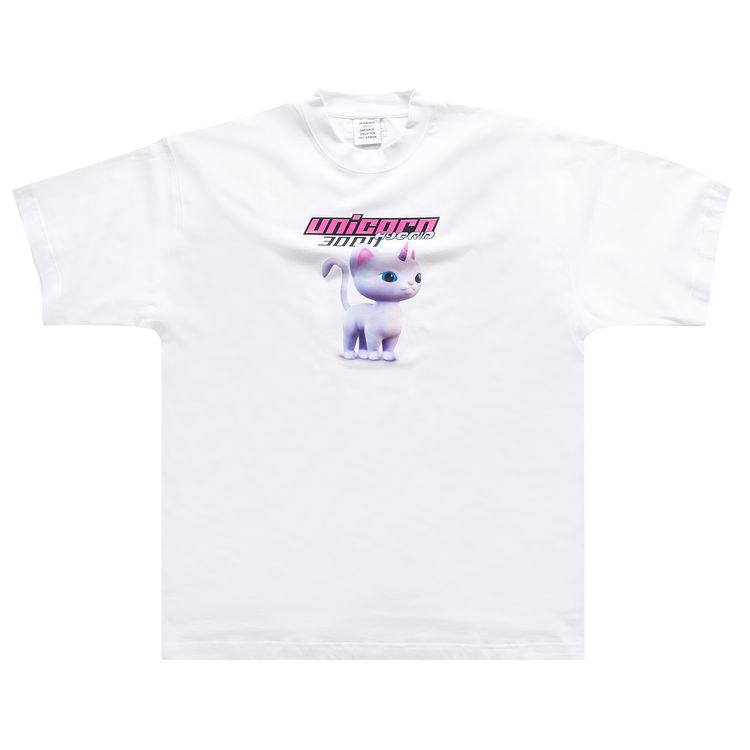 Vetements Everyone Can Be A Unicorn T Shirt White