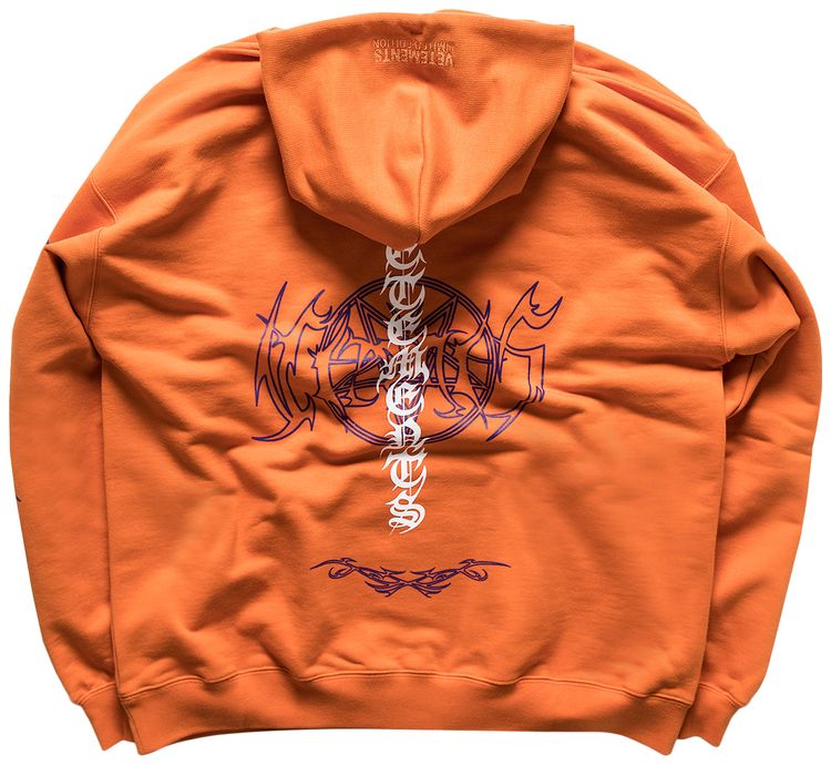 Vetements Vital Existence Hoodie Orange