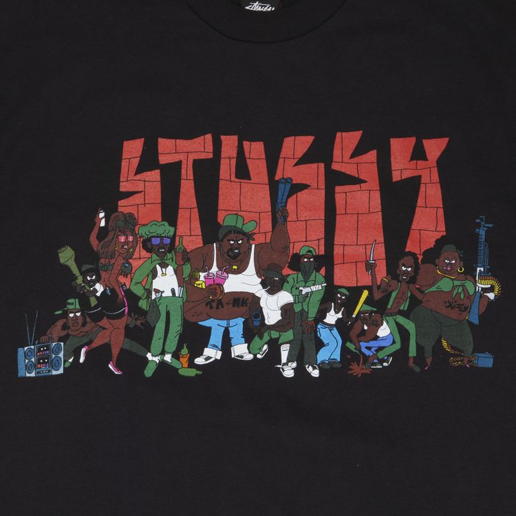 Stussy Majestic Emerald Killers Tee Black