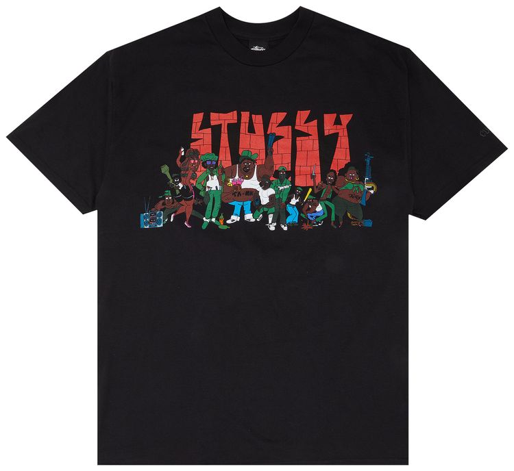 Stussy Majestic Emerald Killers Tee Black