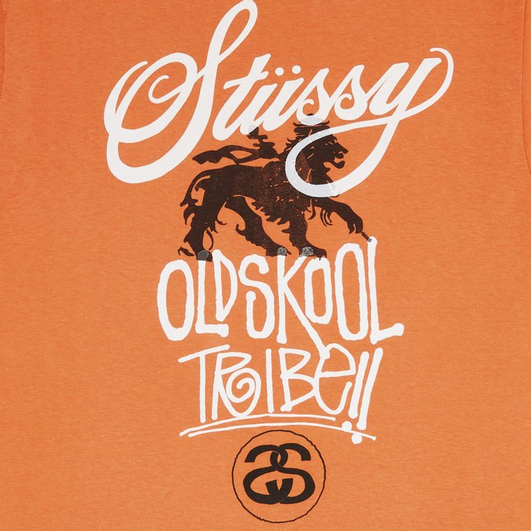 Stussy Old Skool Tribe Tee Orange