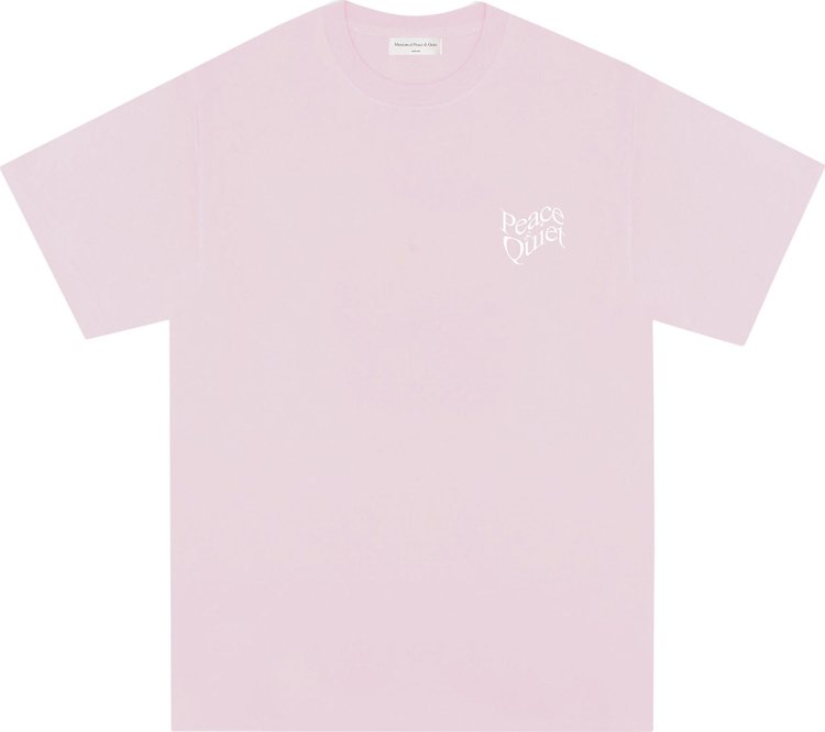 Museum of Peace & Quiet Warped Wordmark T-Shirt 'Dusty Pink'