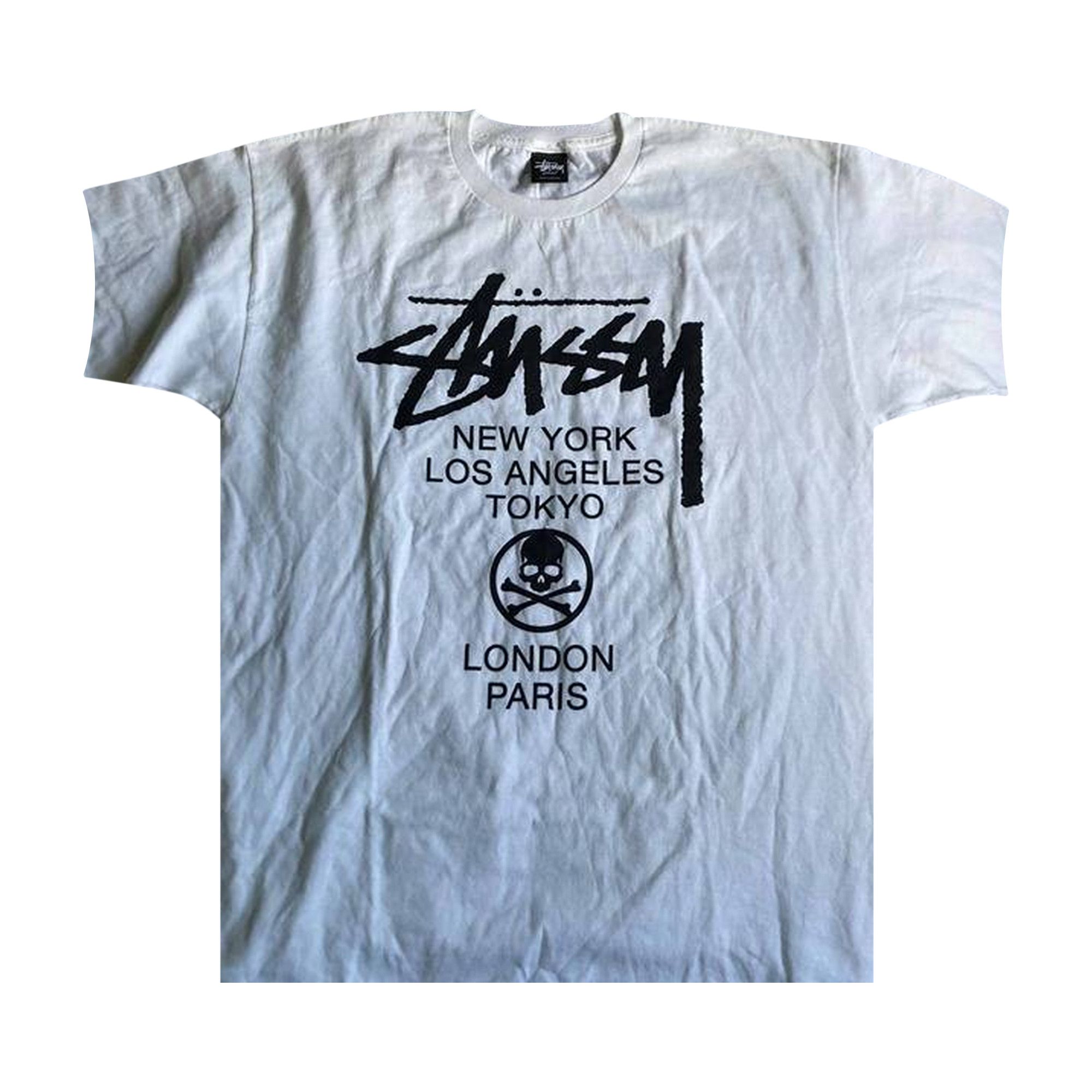 Buy Stussy x Mastermind MMJ World Tour Tee 'White' - 0535