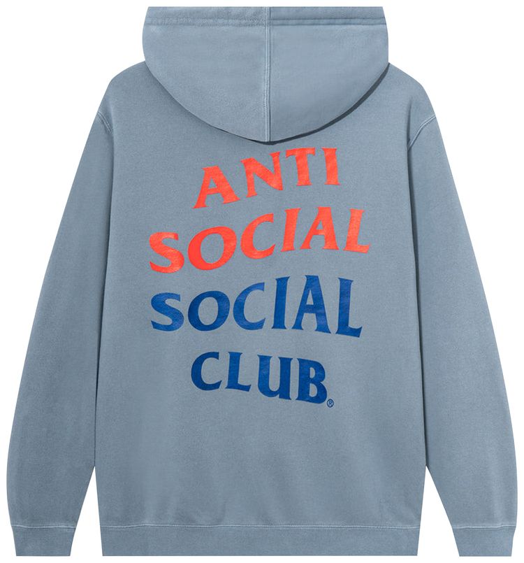 Anti Social Social Club x Case Study Flag Hoodie Blue