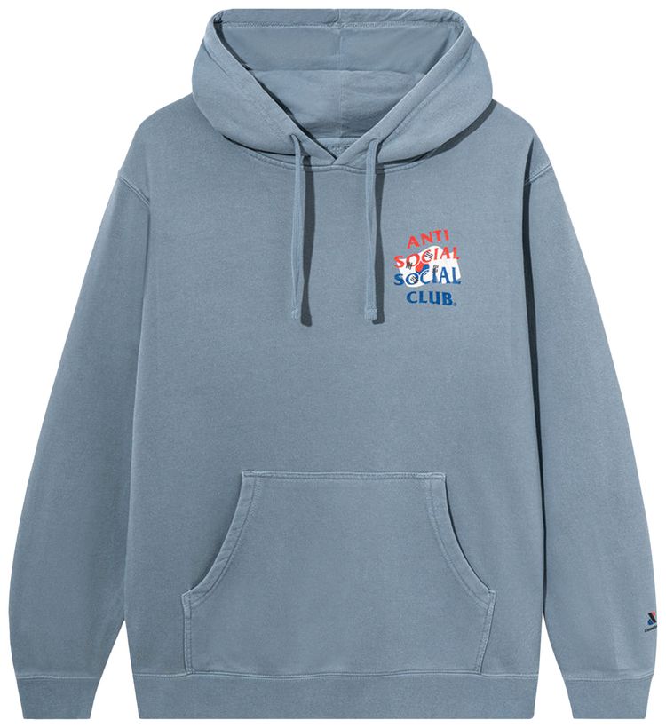 Anti Social Social Club x Case Study Flag Hoodie Blue