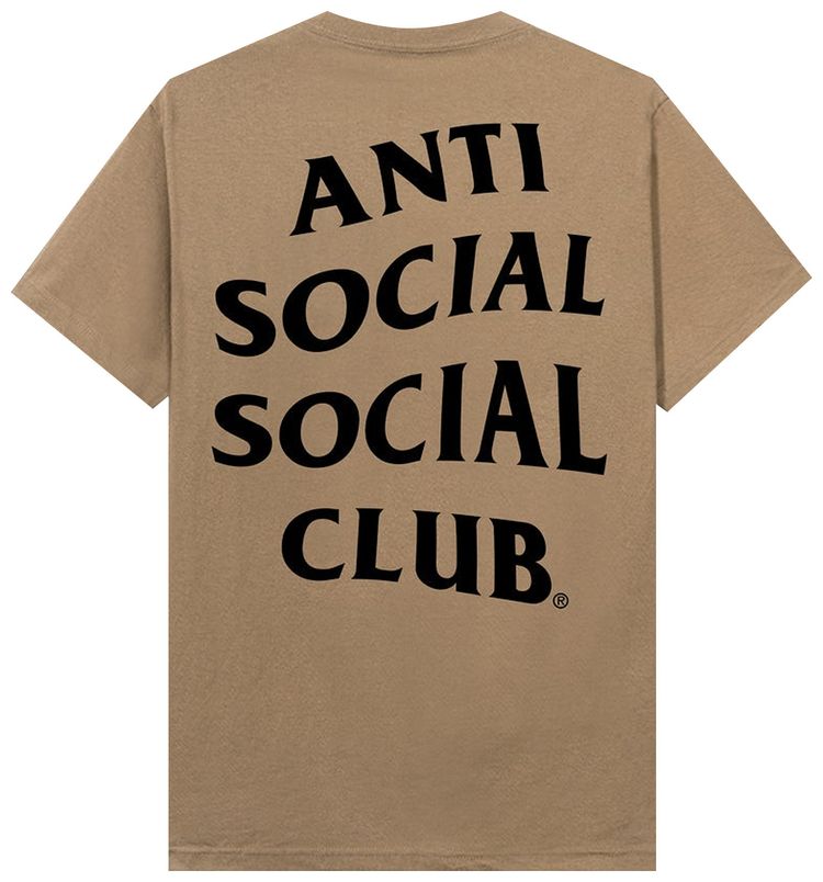 Anti Social Social Club Straight To Voicemail Tee Sand