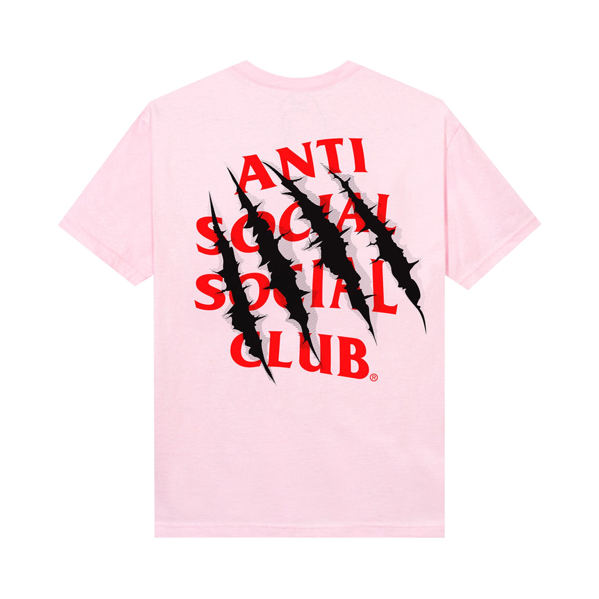 Anti social social club tee pink outlet