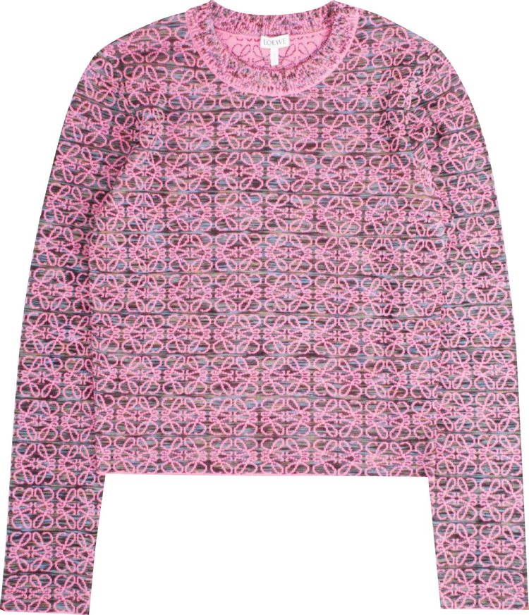 Loewe Anagram Sweater 'Pink/Black'