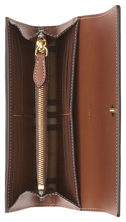 Burberry Halton Continental Wallet Tan