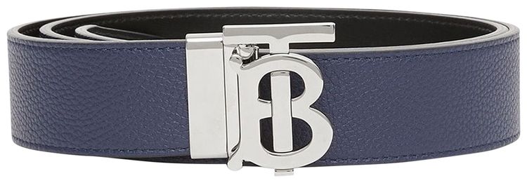 Burberry Reversible Logo Buckle Belt NavyBlack
