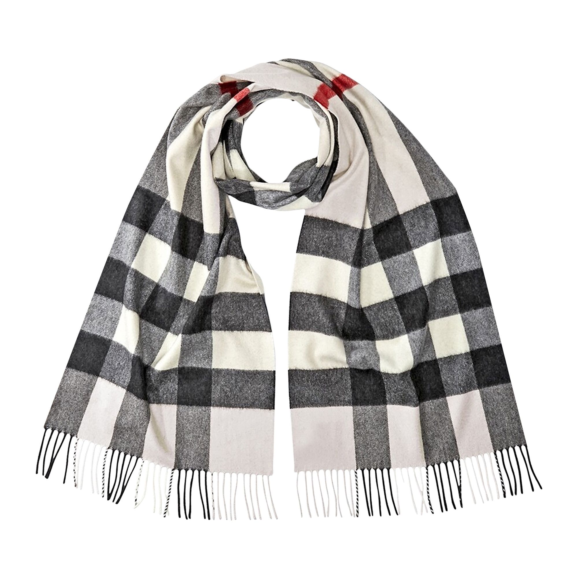 Burberry mega check wool scarf deals