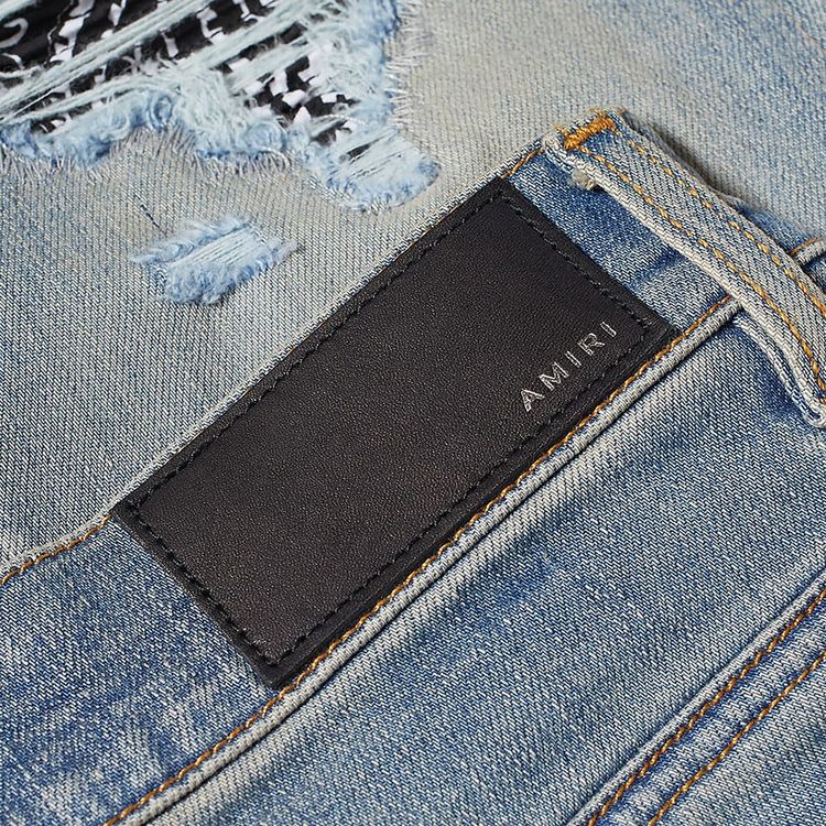 Amiri MX1 Bandana Jean Clay Indigo