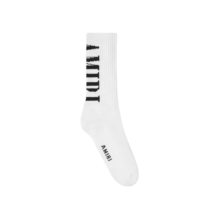 Amiri Vertical Core Logo Sock White