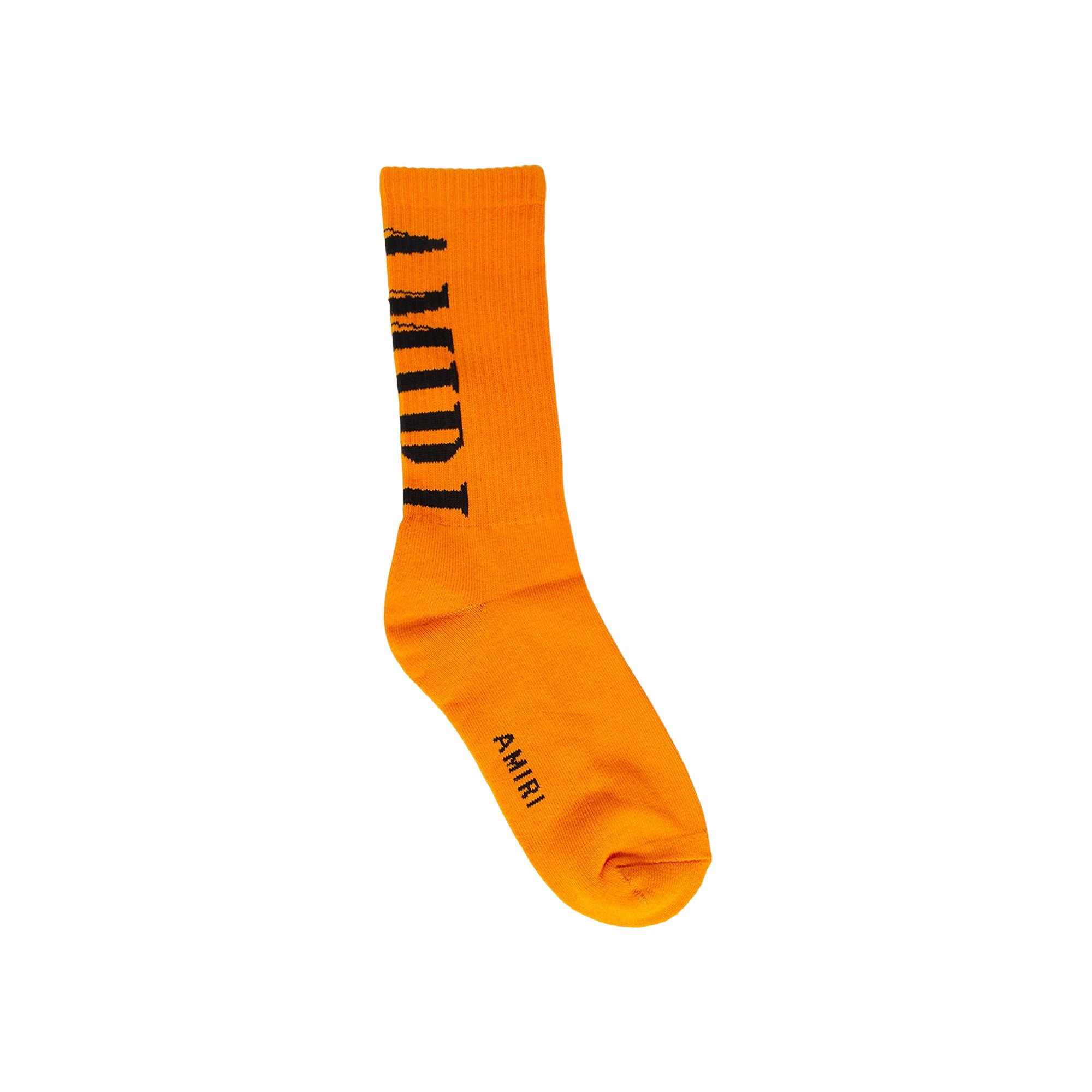 Buy Amiri Vertical Core Logo Sock 'Orange' - PS22MHR025 665