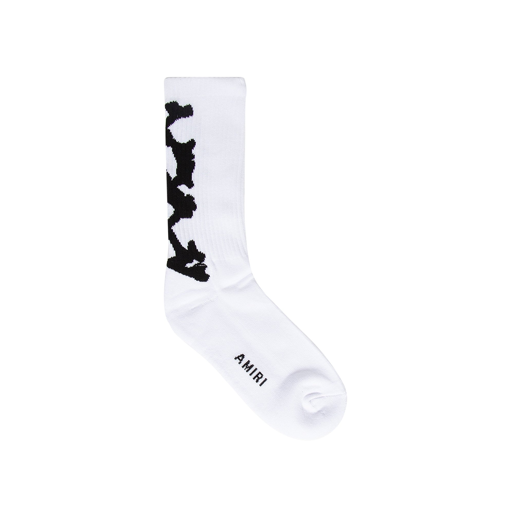 Buy Amiri Stacked Bones Sock 'White' - PS22MHR024 100 WHIT | GOAT