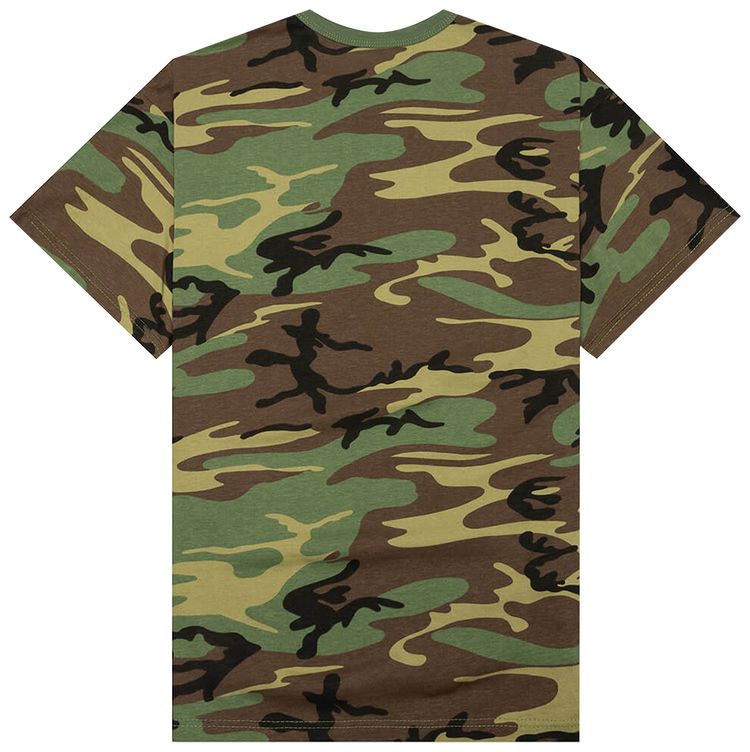 Pleasures Strain Logo T Shirt Camo