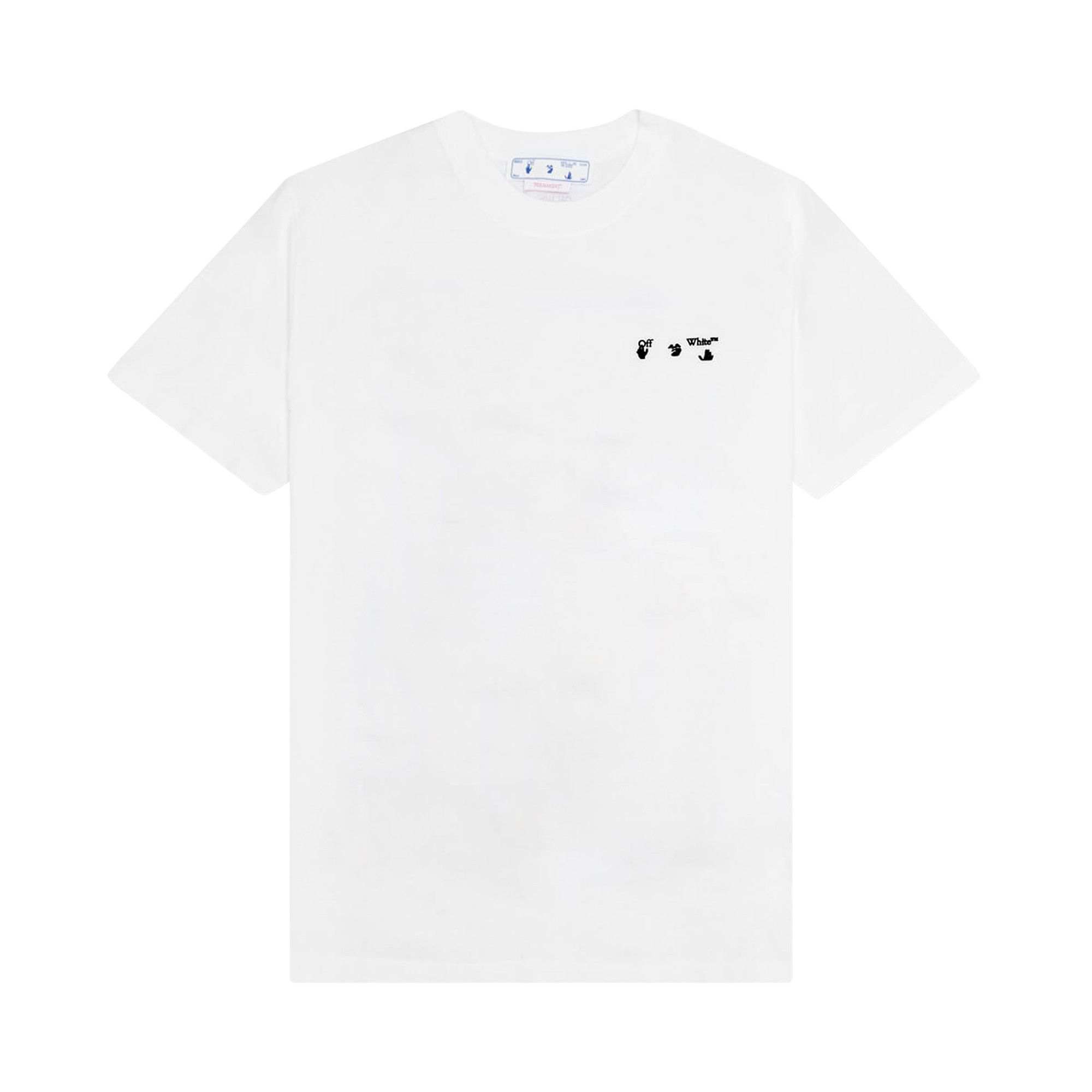 Size m Off White Logo Slim Short Sleeve Tee White Black