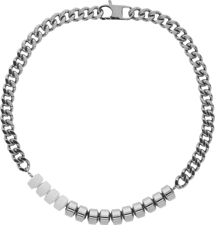 1017 ALYX 9SM Merge Candy Charm Necklace 'Silver/White'