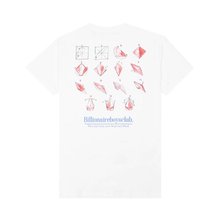 Billionaire Boys Club Origami Short Sleeve Tee Bleach White