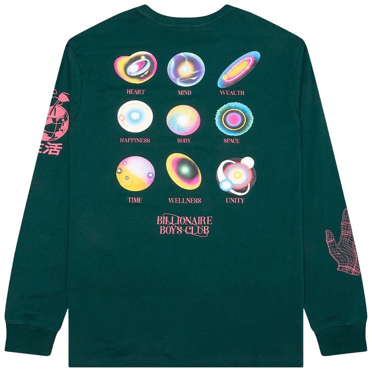 Billionaire Boys Club Moon Salutations Long Sleeve Tee Botanical Garden