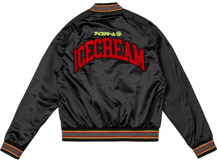 Icecream College Jacket Black