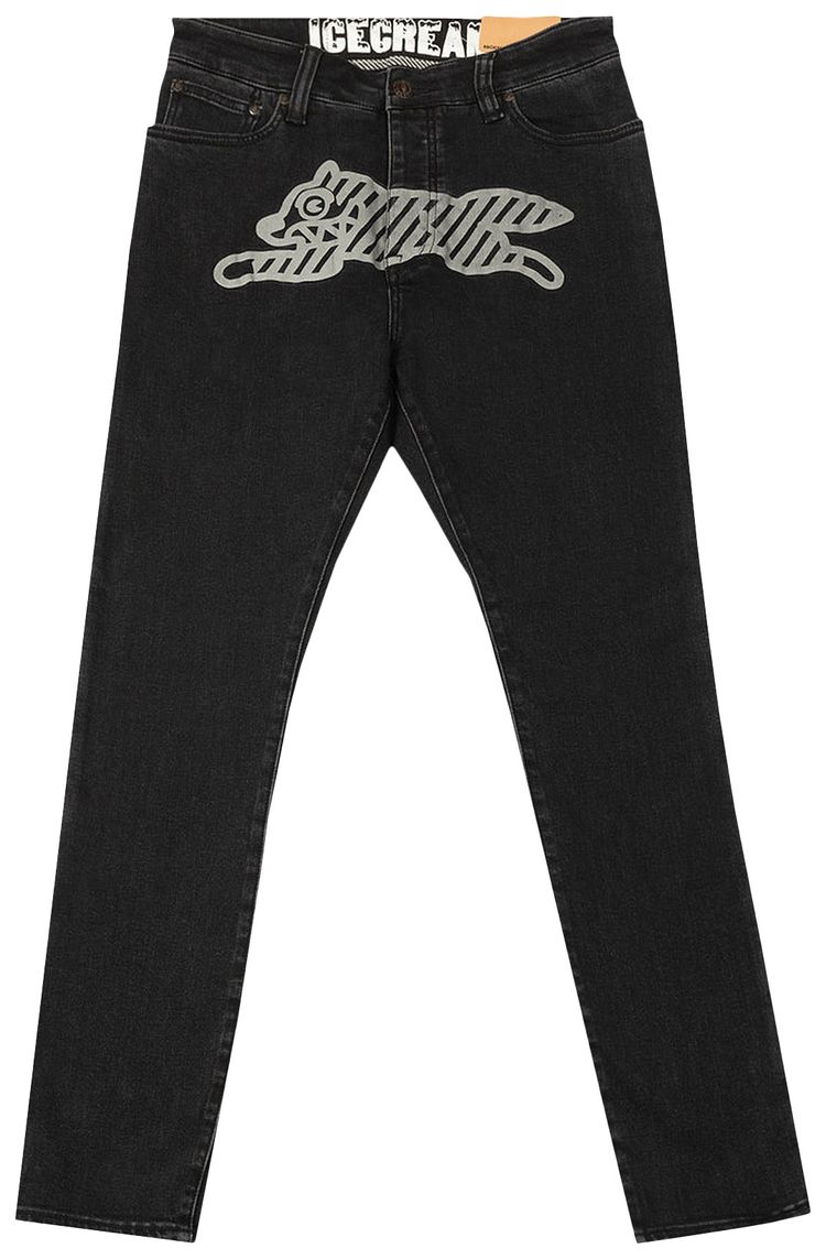 Icecream Reflective Jean Black