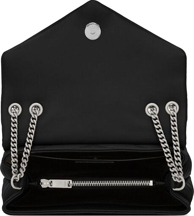 Saint Laurent Small Loulou Matelasse Leather Shoulder Bag Black