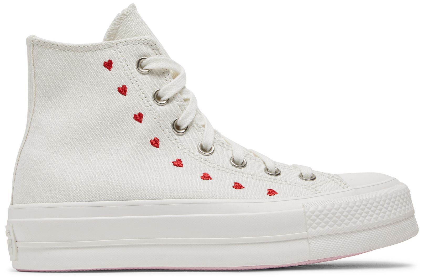 converse platform embroidered heart
