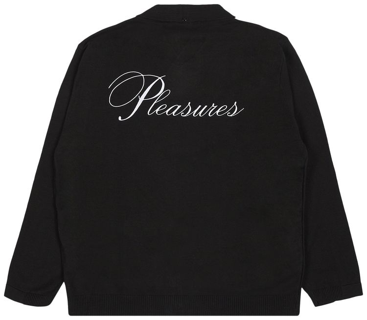 Pleasures x Playboy Club Woven Cardigan Sweater Black