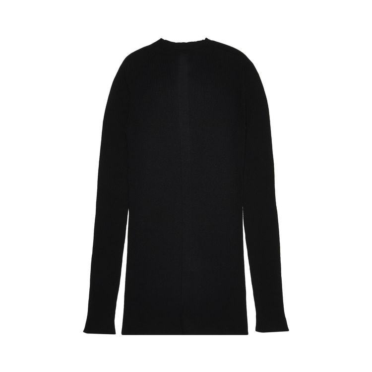 Rick Owens Ribbed Round Neck Sweater Black