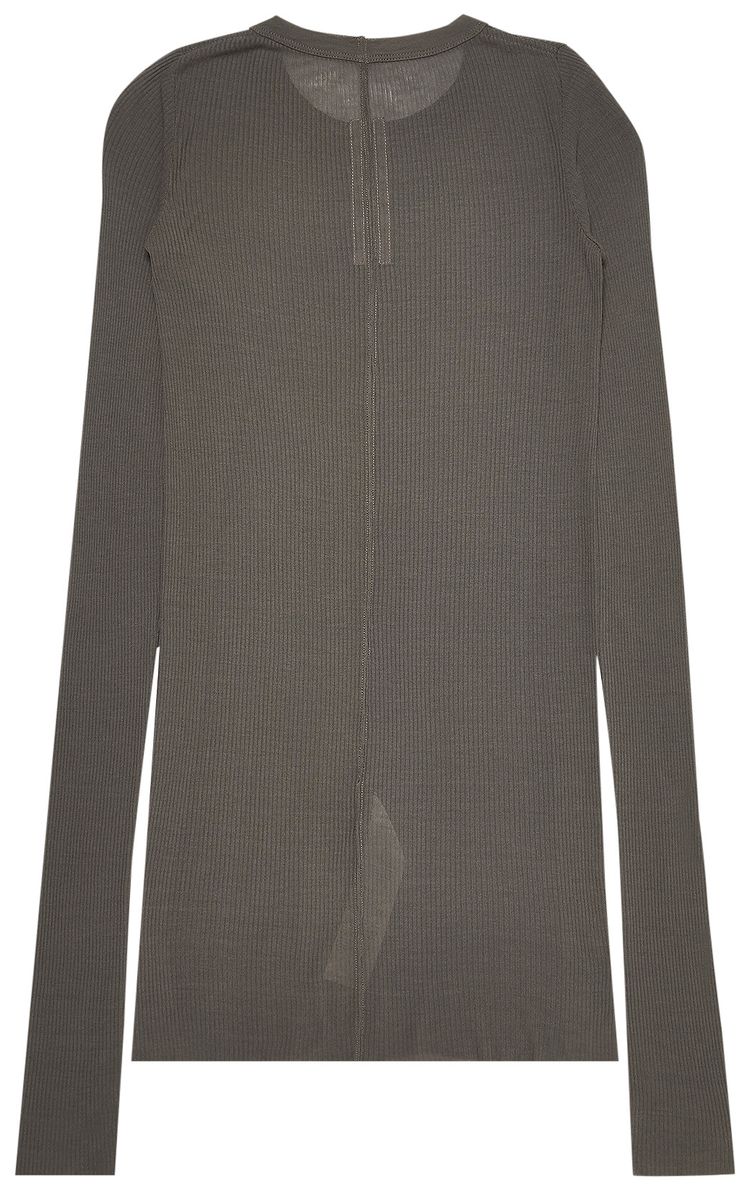 Rick Owens Rib Long Sleeve Tee Dust