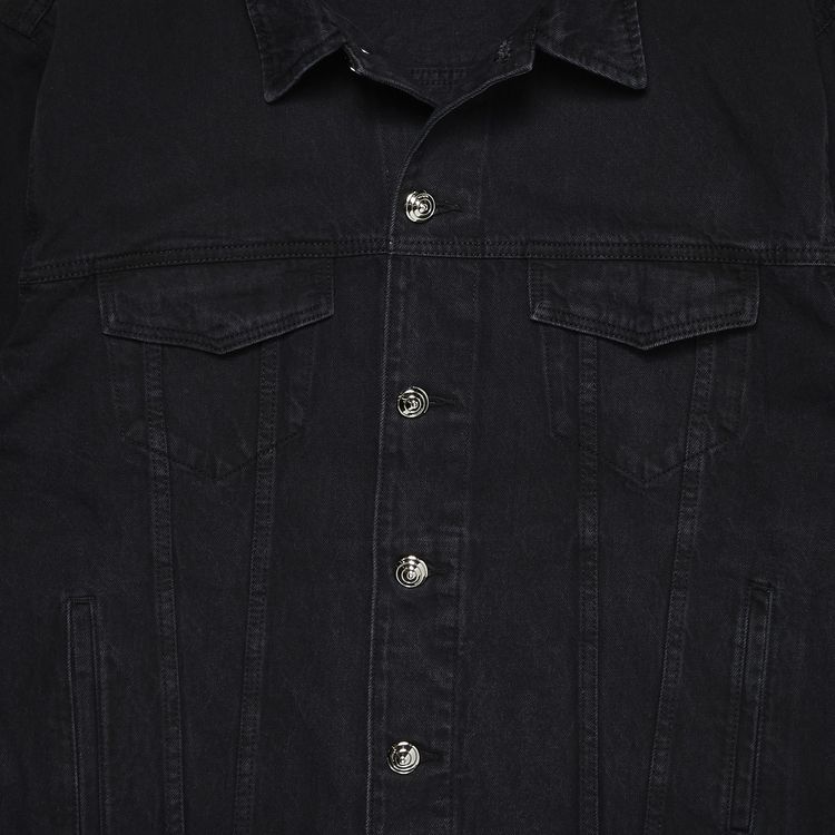 We11done Oversize Denim Trucker Jacket Black